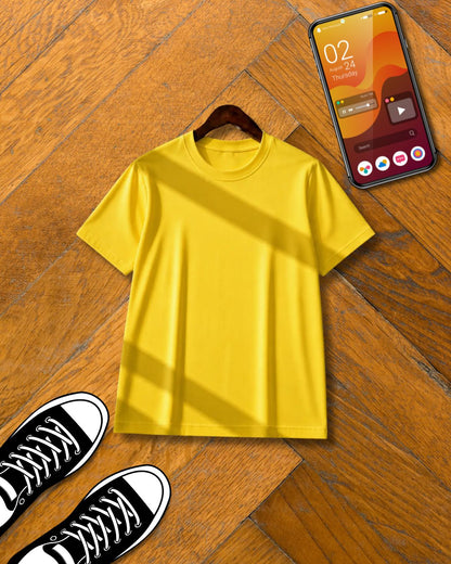 YELLOW HALF SLEEVE T-SHIRT