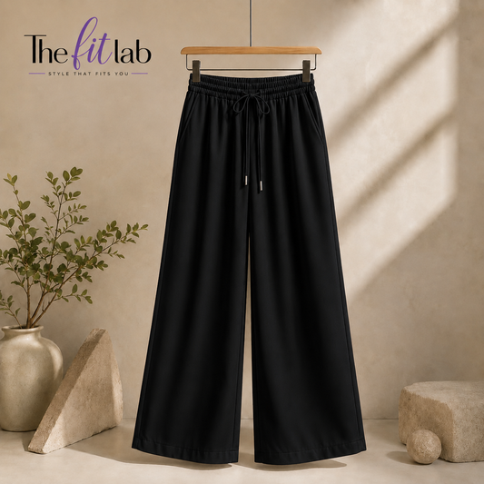 BLACK FLAPPER TROUSERS