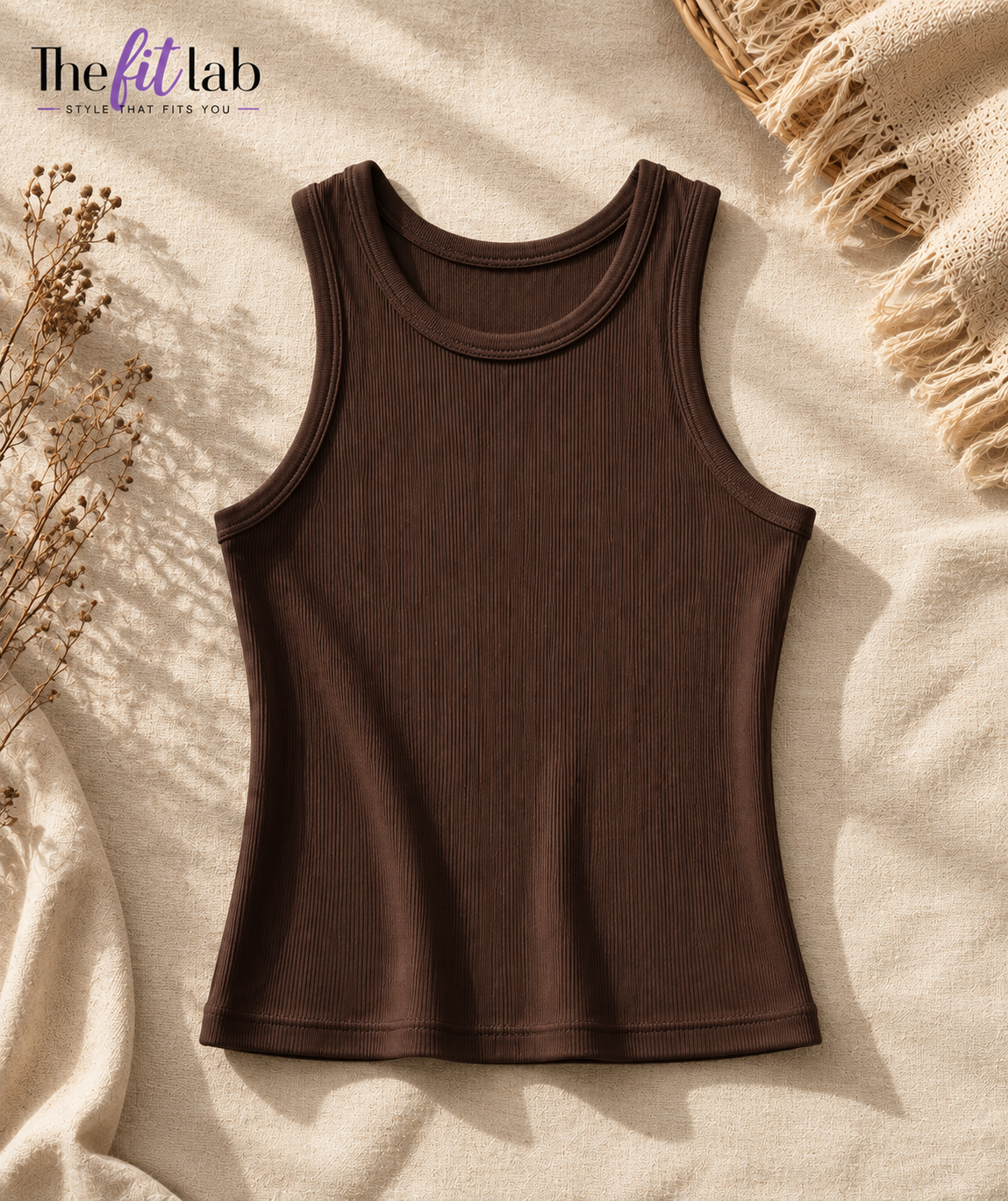 DARK BROWN INNER TANK TOP