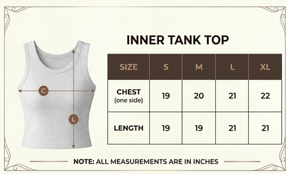 BLACK INNER TANK TOP