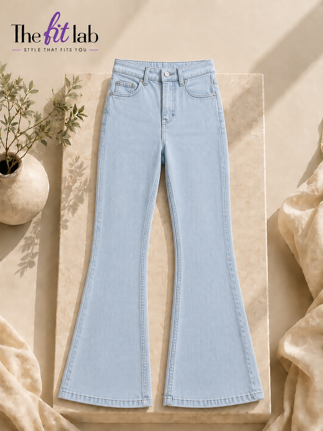 ICE BLUE BELL BOTTOM JEANS