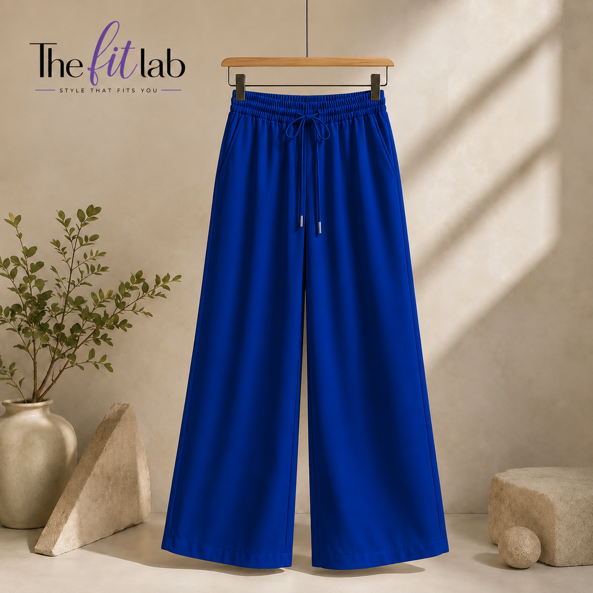 ROYAL BLUE FLAPPER TROUSERS