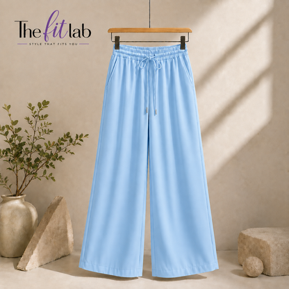 SKY BLUE FLAPPER TROUSERS