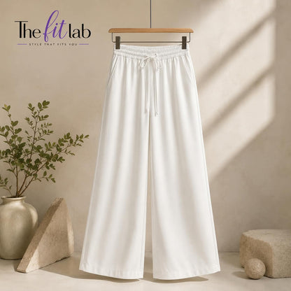 WHITE FLAPPER TROUSERS